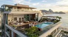 Cobertura: Unidade localizada no último andar de um edifício. Considerada a "cereja do bolo" - 1