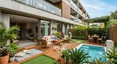 Apartamento Garden: Unidade térreo ou primeiro andar de um edifício com área externa privativa - 1