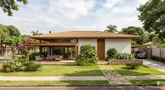 Casa Térrea: Imóvel construído inteiramente em um único pavimento, sem a presença de escadas - 1