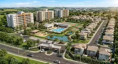 Condomínio Residencial: Conjunto de moradias (casas ou apartamentos) onde compartilham áreas comuns - 1