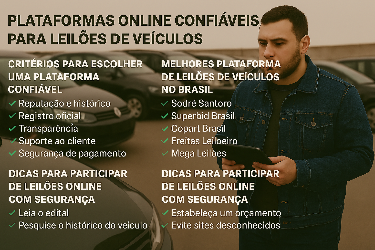 Plataformas Online Confiáveis para Leilões de Veículos