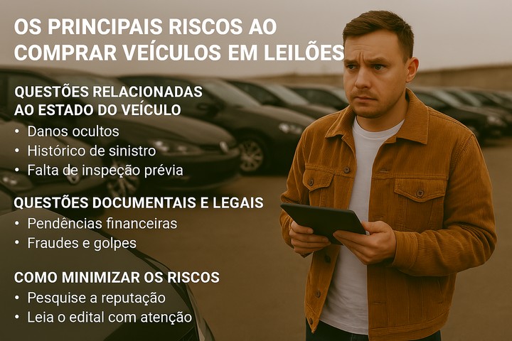 Os Principais Riscos ao Comprar Veículos em Leilões: O Que Você Precisa Saber