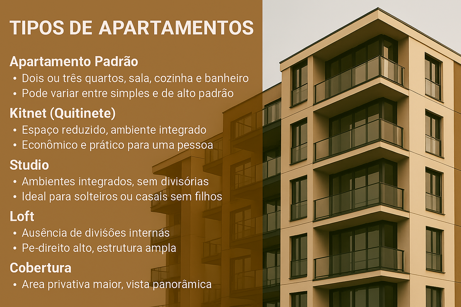Tipos de Apartamentos e Suas Características