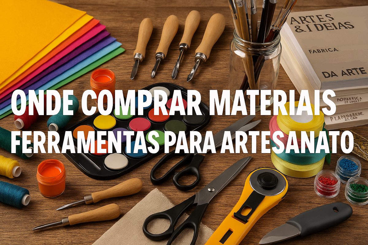 Onde comprar materiais e ferramentas para artesanato?